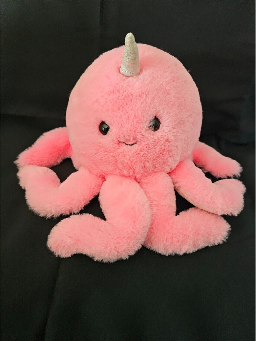 Aurora Macaron Collection Pink Octocorn Plush Octopus Unicorn Stuffed Animal 10"